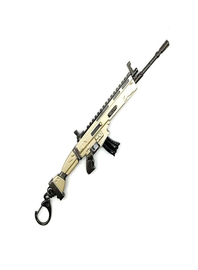 NIBEMINENT Fortnite Rifle Pistol Toy Model Keychain Yellow/Black
