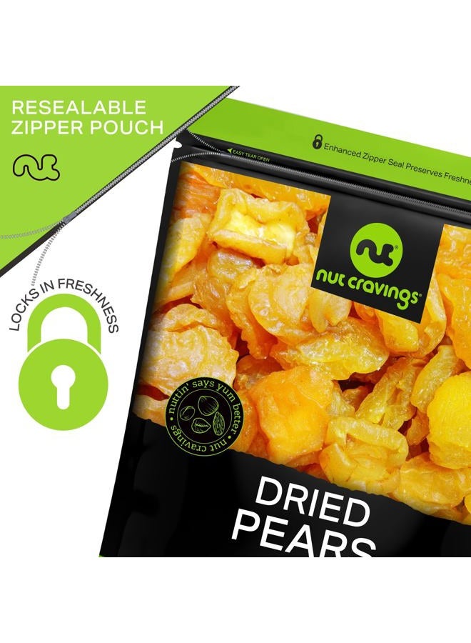 Nut Cravings Dried Fruit-California Pears Sun-Dried No Added Sugar(16Oz-1Lb) Fresh Packaged In Resealable Bag-Sweet Snack, Healthy Food, All Natural, V - Image 5