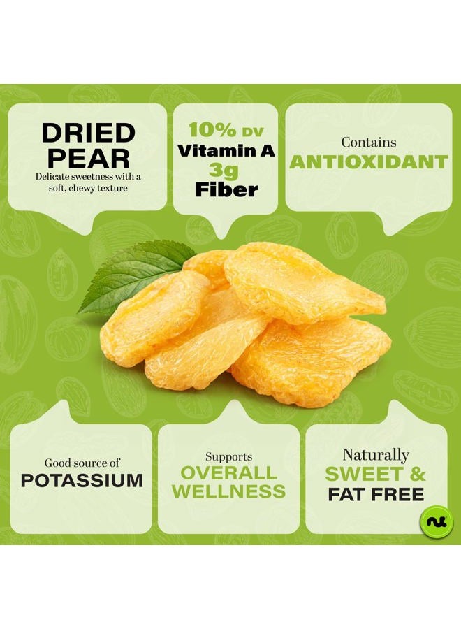 Nut Cravings Dried Fruit-California Pears Sun-Dried No Added Sugar(16Oz-1Lb) Fresh Packaged In Resealable Bag-Sweet Snack, Healthy Food, All Natural, V - Image 2