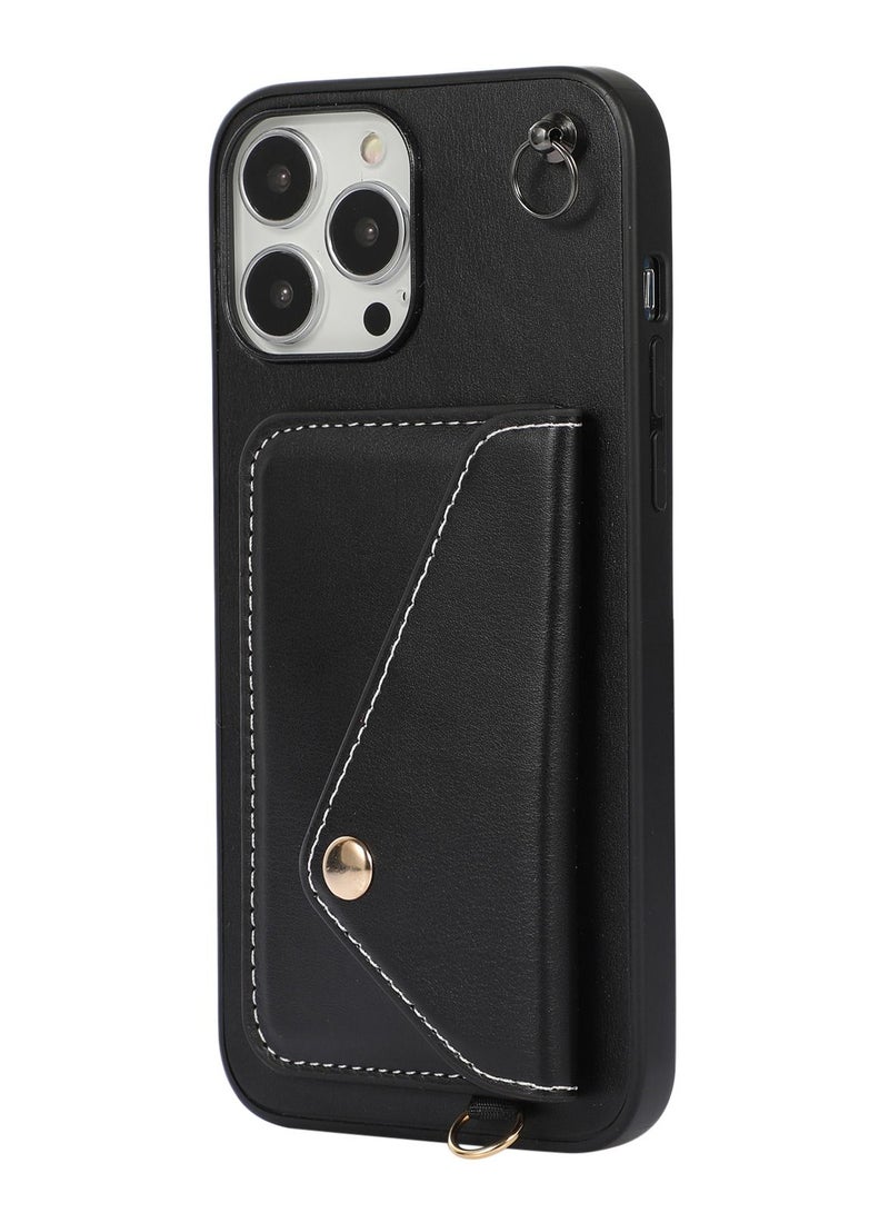 Suteni Back Cover Leather Protective Wallet Mobile Phone Case for iPhone - Image 1
