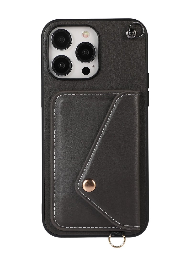 Suteni Back Cover Leather Protective Wallet Mobile Phone Case for iPhone - Image 3