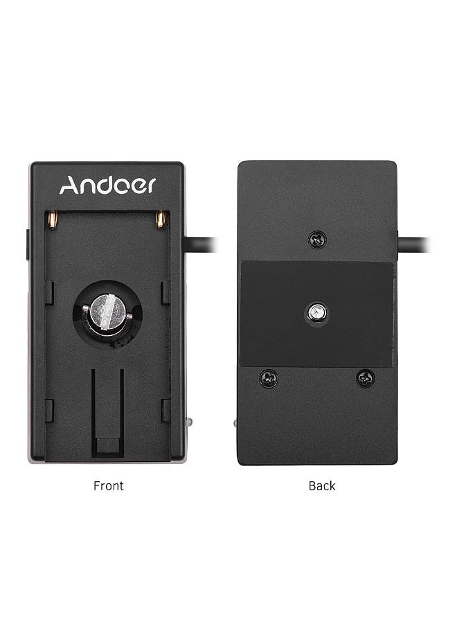 ANDOER - Blackmagic Cinema Camera BMPCC 4K Power Supply Mount Plate Adapter with Spring Cable for Sony NP-F970 F750 F550 Battery - Image 1