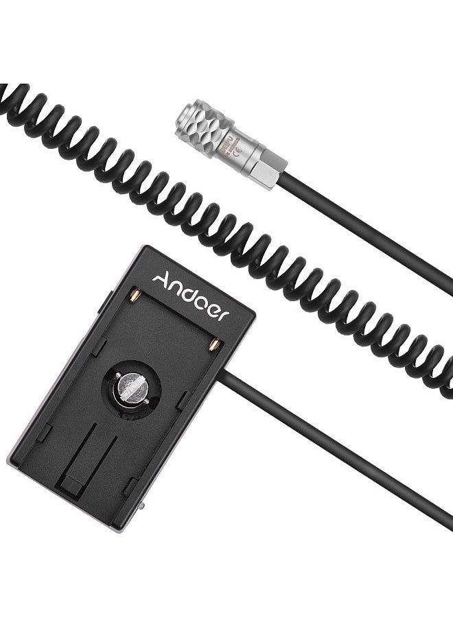 ANDOER - Blackmagic Cinema Camera BMPCC 4K Power Supply Mount Plate Adapter with Spring Cable for Sony NP-F970 F750 F550 Battery - Image 1