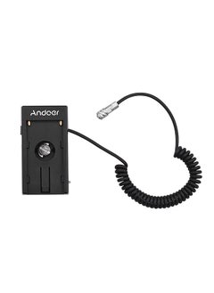 Blackmagic Cinema Camera BMPCC 4K Power Supply Mount Plate Adapter with Spring Cable for Sony NP-F970 F750 F550 Battery