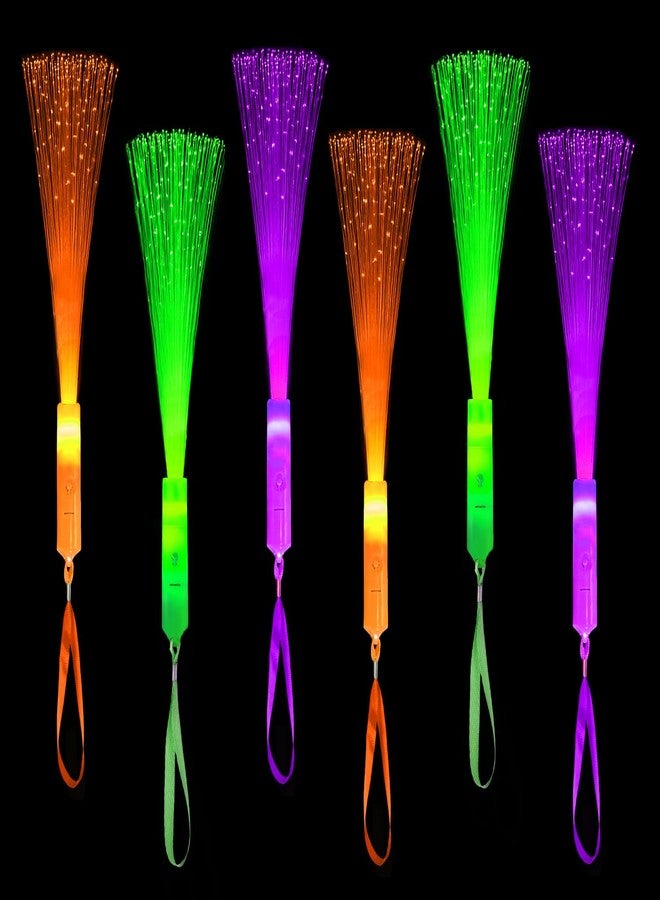 Wondrus Halloween Glow in Dark Party Favors Accessories-12 Pack, Light Up Fiber Optic Wand Toy Gift for Toddlers, Non Candy Trick or Treat Trinkets,Halloween Prizes Stuff Birthday Games Activities Decorations - Image 1