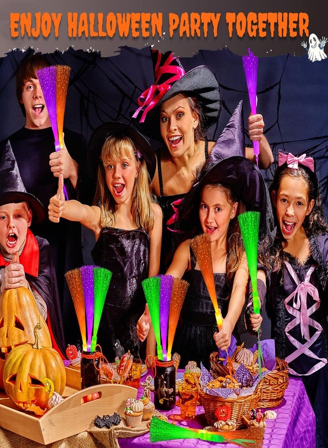 Wondrus Halloween Glow in Dark Party Favors Accessories-12 Pack, Light Up Fiber Optic Wand Toy Gift for Toddlers, Non Candy Trick or Treat Trinkets,Halloween Prizes Stuff Birthday Games Activities Decorations - Image 3