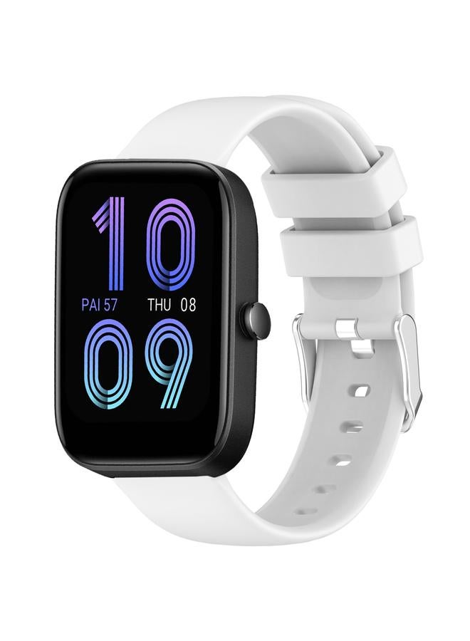 إيروريكس سوار بديل لساعة Amazfit Bip 3 Pro مقاس 20 مم، سوار سيليكون ناعم بلون سادة - Image 1