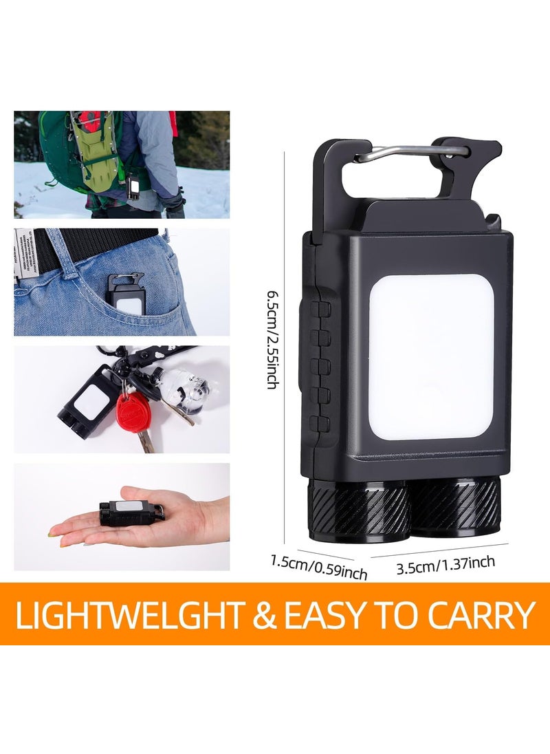 COLBEX COLBEX Rechargeable Keychain LED Flashlights Mini Small Compact Portable Flashlight Bright 300 Lumens Magnetic Multi Mode Versatile Key Chain Lights  - Image 2