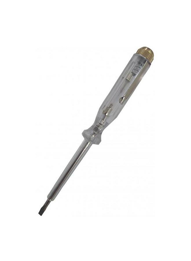 KISTENMACHER 100-500V Screwdriver Voltage Tester Clear and Silver 14cm 452PM/G 