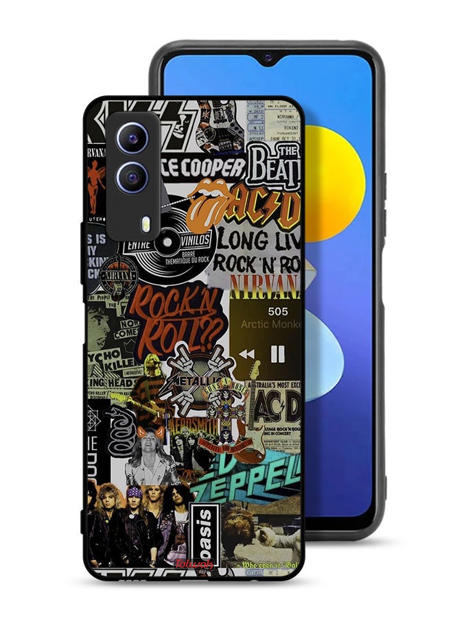 Tolwak Vivo T1x Protective Case Cover Long Live Rock N Roll - Image 1