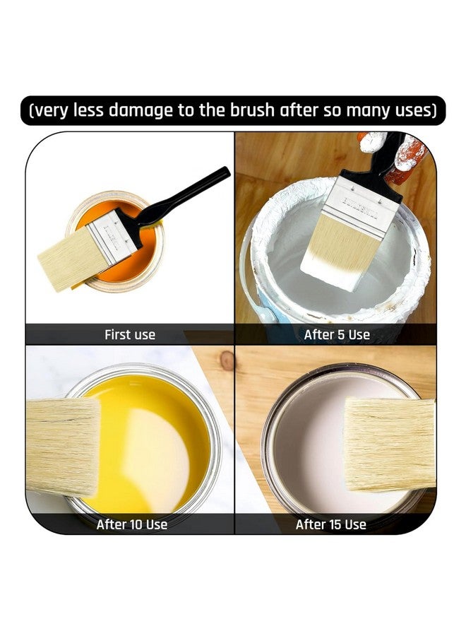 BUILDSKILL مجموعة فرشاة الطلاء BUILDSKILL 2 قطعة | الحجم 1" | فرشاة طلاء شعيرات ناعمة للجدران | مجموعة فرش طلاء متينة وسميكة للنوافذ والأبواب | لمسة ناعمة | فرش طلاء للاستخدام الشخصي والمهني - Image 5