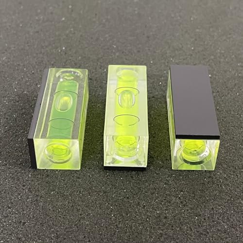 ZUJHPYMI 2Pcs Bubble Spirit Level with Magnetic Base 15x15x40mm Single Line Small Square Bubble Levels Measuring Layout Tools Levels - Image 3