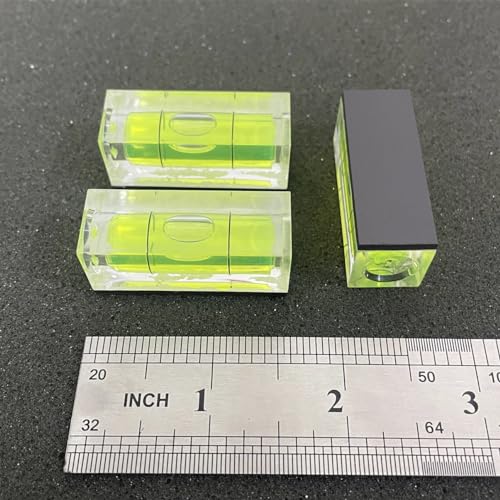 ZUJHPYMI 2Pcs Bubble Spirit Level with Magnetic Base 15x15x40mm Single Line Small Square Bubble Levels Measuring Layout Tools Levels - Image 4