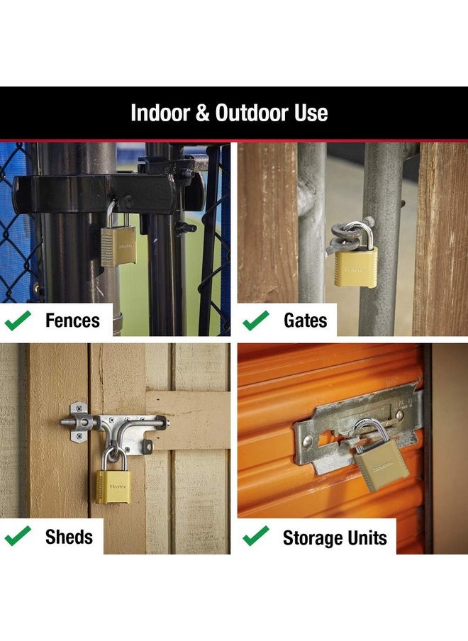 Master Lock Master Lock 875D Heavy Duty Outdoor Combination Lock, 2 in. Wide, Brass Finish  - Image 4