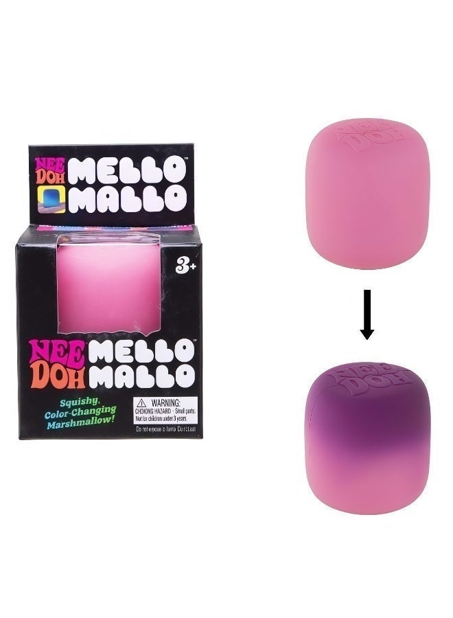 NeeDoh Mello Mallo Squishy Toy, Sun-Activated Color-Changing Marshmallow Stress Ball, Soft Squeeze Fidget Toy for Kids & Adults - Image 1