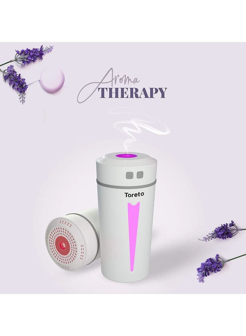 Toreto Essence Humidifier Aroma Diffuser 260ml, TOR-1109(white)  - Image 2