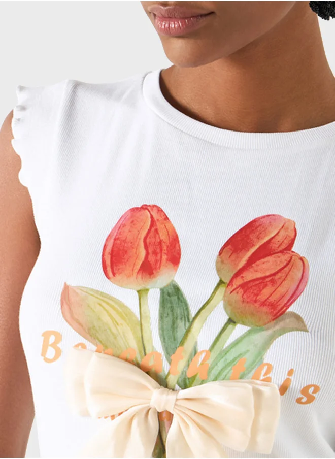 2Xtremz Printed Crew Neck T-Shirt
