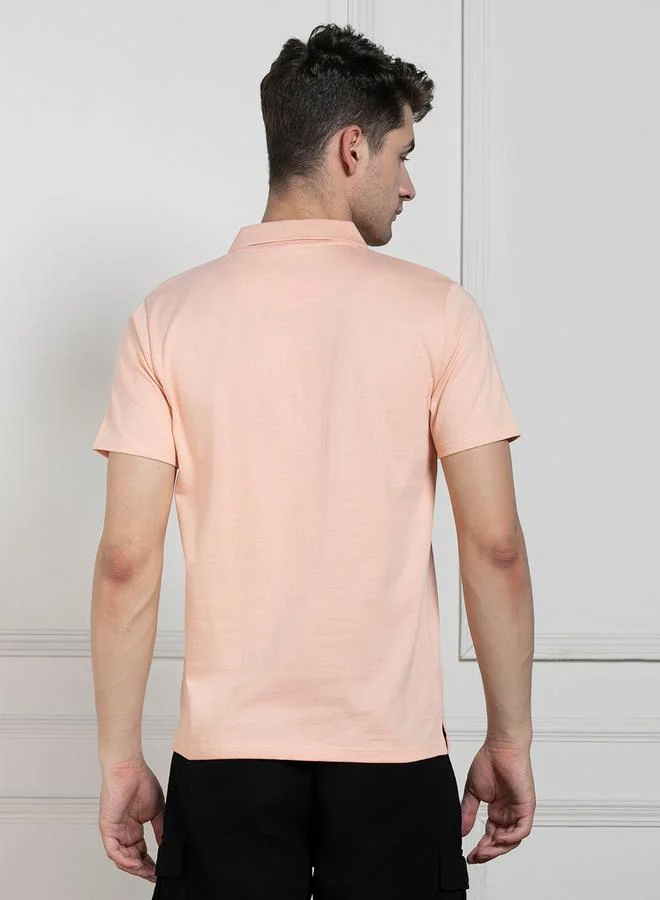 Dennis Lingo Dennis Lingo Regular Fit Solid Polo with Patch Pocket