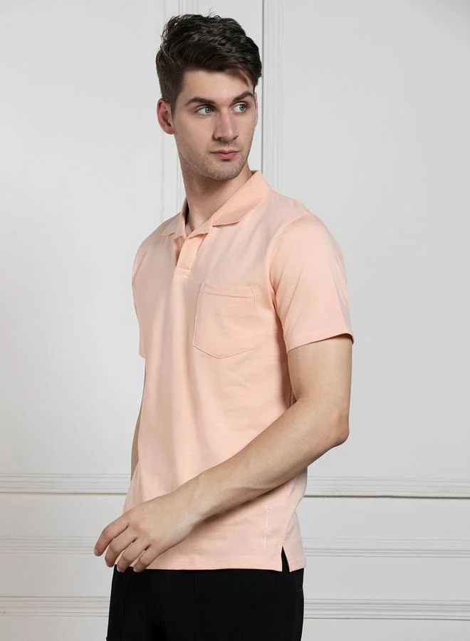 Dennis Lingo Dennis Lingo Regular Fit Solid Polo with Patch Pocket