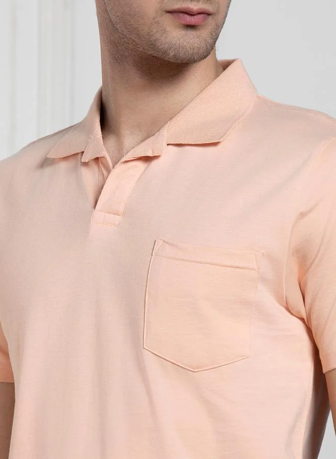 Dennis Lingo Dennis Lingo Regular Fit Solid Polo with Patch Pocket