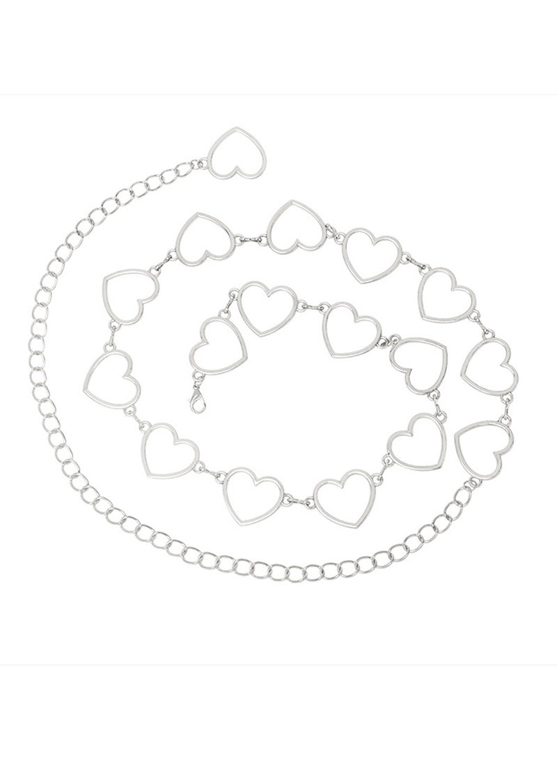Love waist chain Metal accessories Everything Love style belt dress accessories Summer women's waist chain - Image 1
