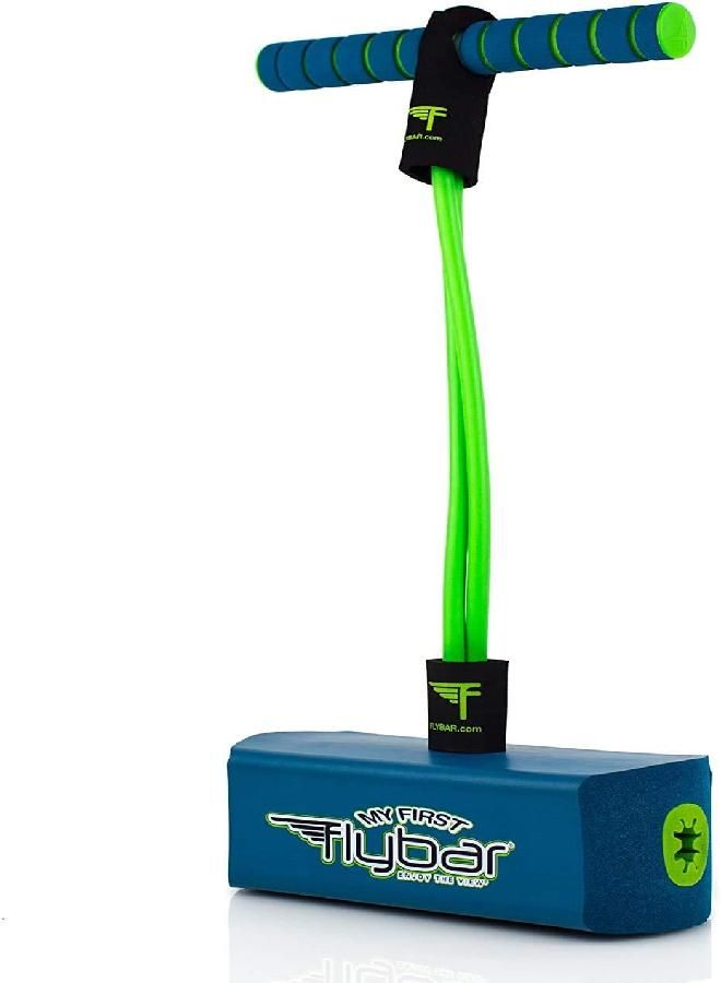 Flybar My First Foam Pogo Jumper For Kids Fun And Safe Pogo Stick, Durable Foam And Bungee Jumper For Ages 3 And Up Toddler Toys, Supports Up To 250Lbs (Blue) - Image 1