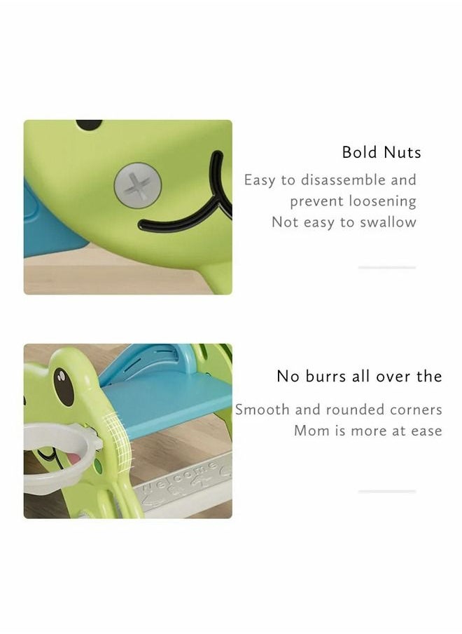 JSAITOYS - Kids Slide Plastic Indoor Foldable Slide Toys for Babies/House Indoor Plastic Playground Swing Baby Slide for Kids - Image 1