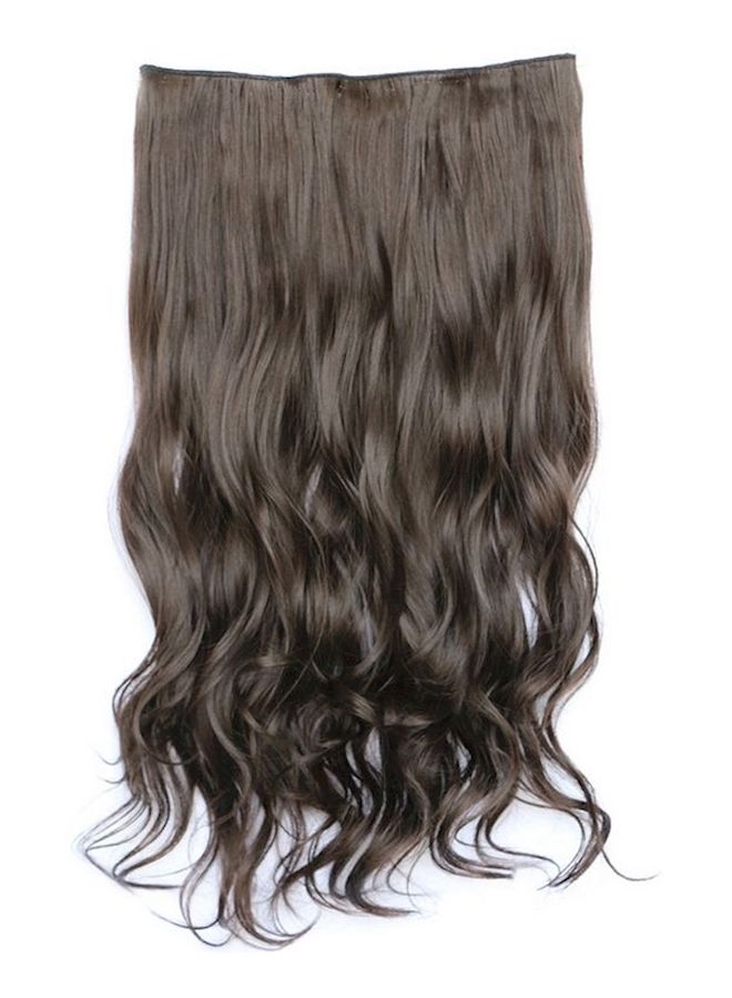 NIBEMINENT Long Curly Hair Extension Dark Brown