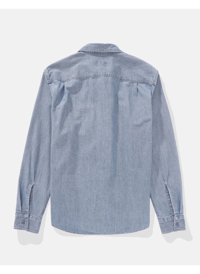 American Eagle - AE Denim Button-Up Shirt - Image 1