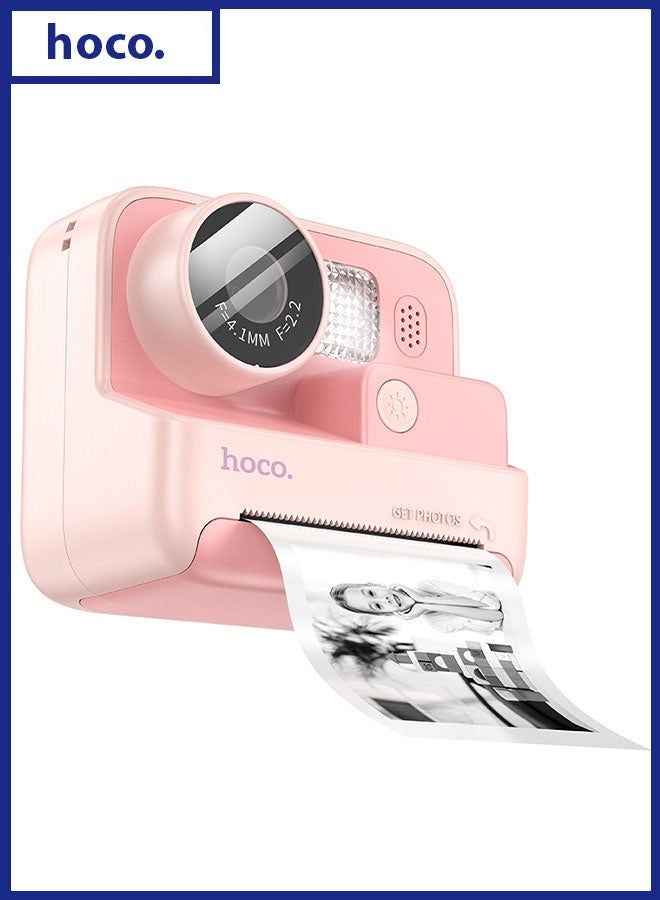 Hoco DV200 Dual Lens Children Printing Camera (Pink) - Image 1