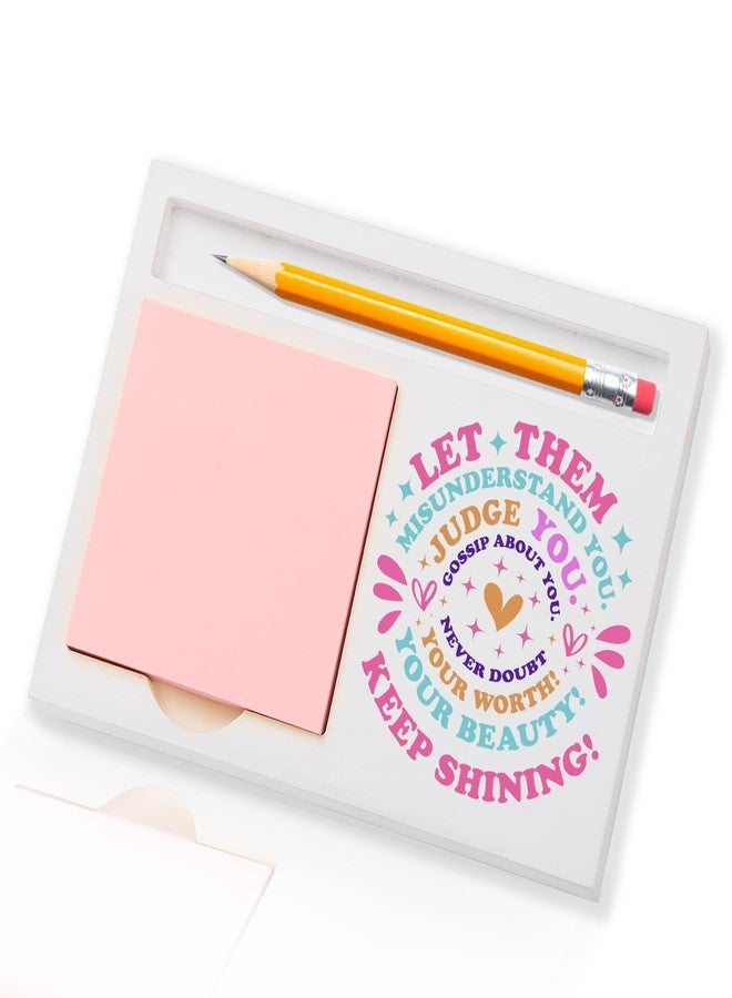 akeke Let Them Gifts, Keep Shining, Self Worth Quotes, Mental Health Matters, Inspirational Motivational Encouragement Self-Stick Note Pad Holders BBY9 - Image 1