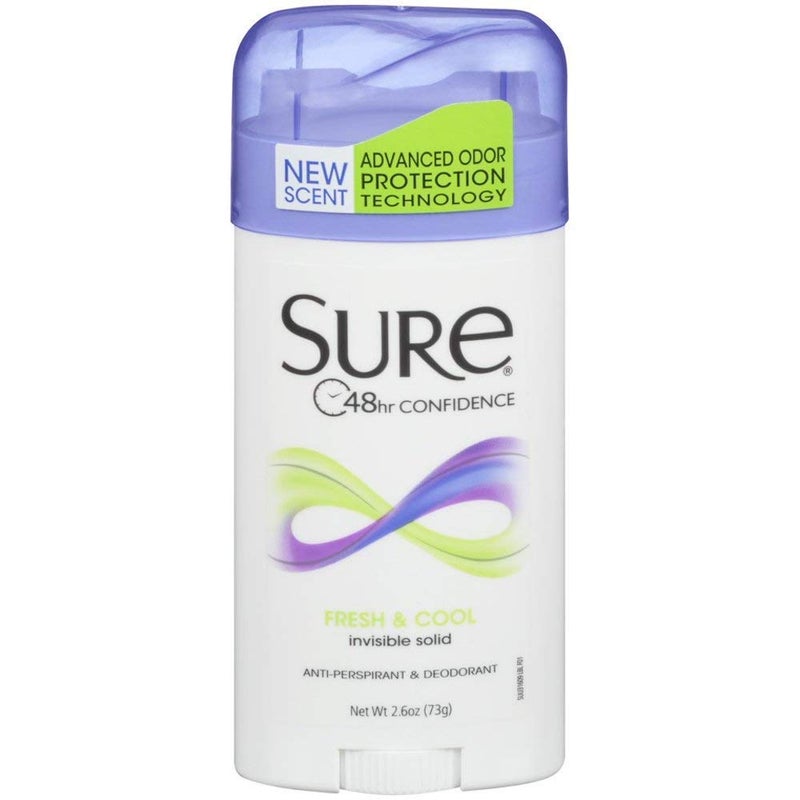 Sure Invisible Solid Fresh Scent Antiperspirant Deodorant By Sure For Unisex 26 Ounce Deodorant Stick