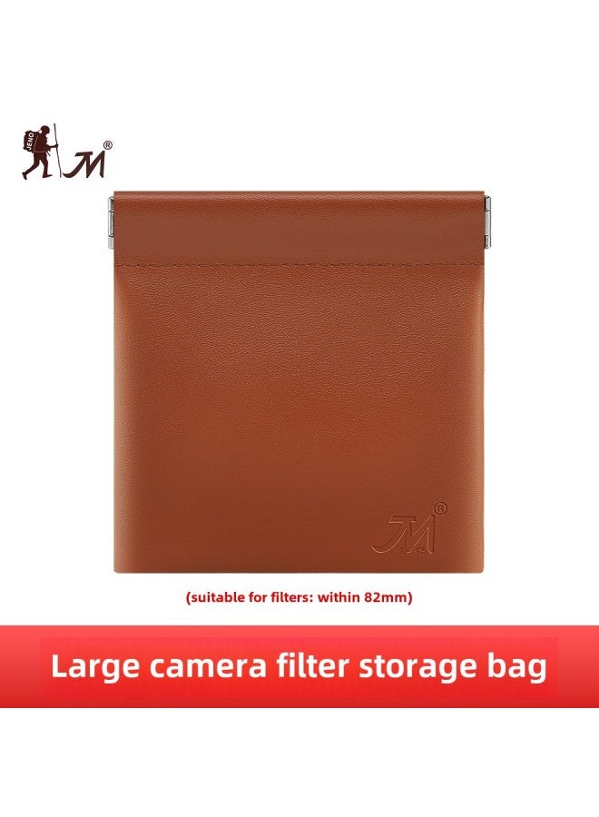 JN Geno Round Filter Protection Bag UV Mirror Polarizer Reducer Storage Bag Portable Filter Protection Bag-Color:Large  - Image 1