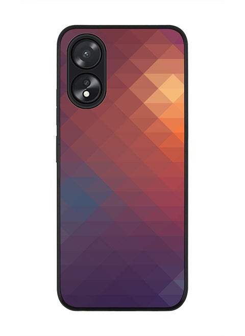 Rugged Black Edge case for Oppo A18 / Oppo A38, Slim fit Soft Case Flexible Rubber Edges Anti Drop TPU Gel Thin Cover - Copper Prism