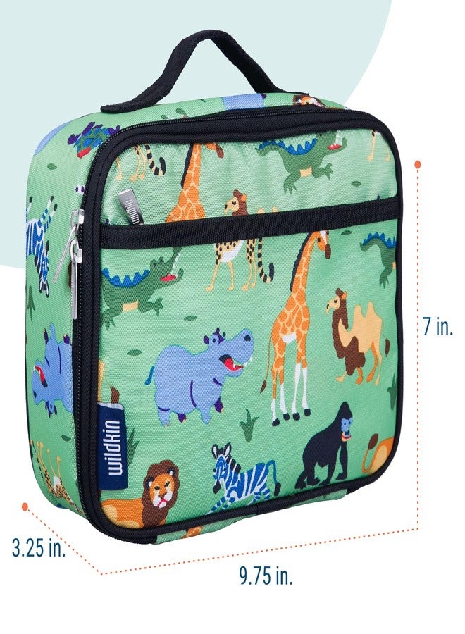 Wildkin Kids Insulated Lunch Box - Durable and Reusable for School & Travel - Wild Animals - Image 3