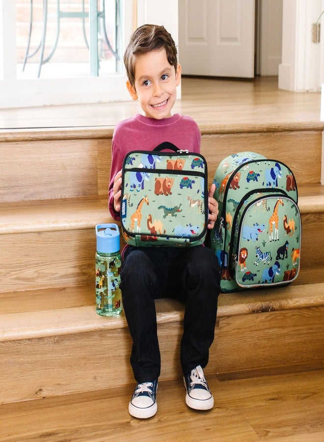 Wildkin Kids Insulated Lunch Box - Durable and Reusable for School & Travel - Wild Animals - Image 2