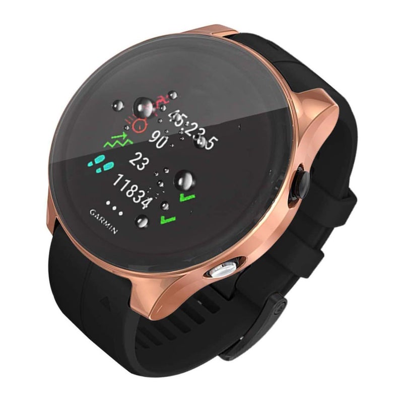 Rose Gold Electroplated Protective Watch Case Forerunner Scratch Resistant TPU 5x5cm - Image 2