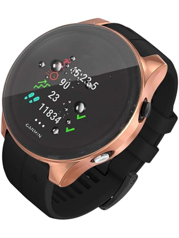 Rose Gold Electroplated Protective Watch Case Forerunner Scratch Resistant TPU 5x5cm - Image 1
