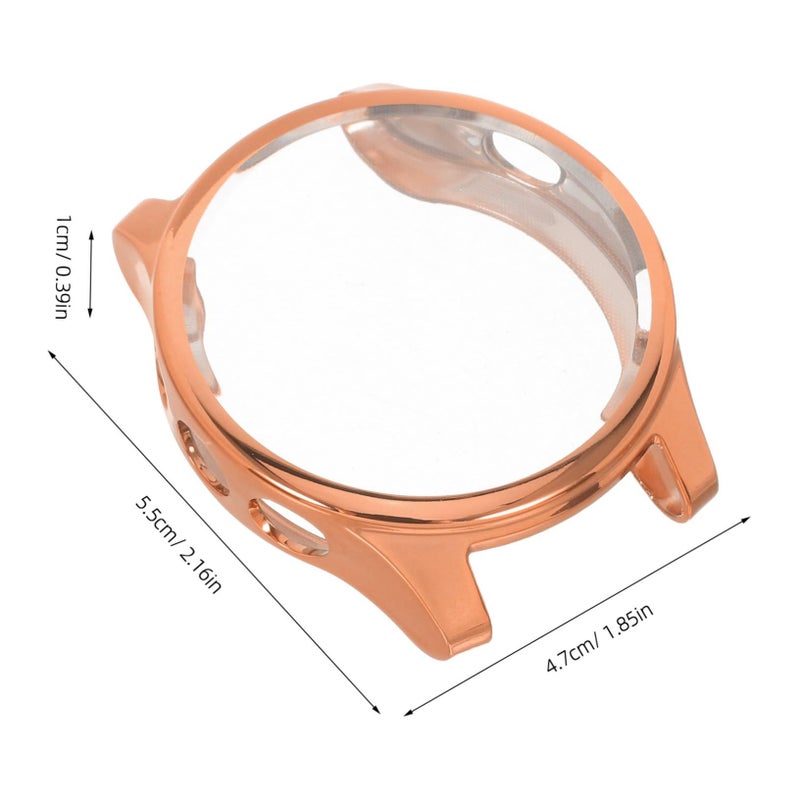 Rose Gold Electroplated Protective Watch Case Forerunner Scratch Resistant TPU 5x5cm - Image 3