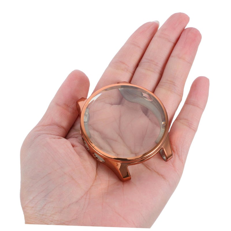 Rose Gold Electroplated Protective Watch Case Forerunner Scratch Resistant TPU 5x5cm - Image 5