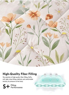 MIXDE Queen Size Quilt  Overall washable Soft Blanket  Washed Cotton Material Bed Quilt Soft and Breathable Lightweight for Spring Summer Autumn Air-conditioned Room Summer Quilt  - Image 5
