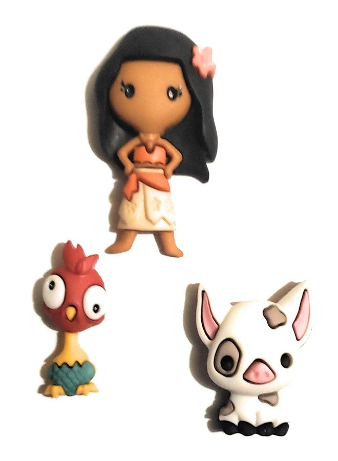 Dress It Up The Disney's Moana Collection - Buttons by Dress It Up Buttons and Embellishments - Moana, HEI HEI, and Pua. - Image 1