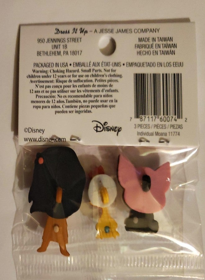 Dress It Up The Disney's Moana Collection - Buttons by Dress It Up Buttons and Embellishments - Moana, HEI HEI, and Pua. - Image 5