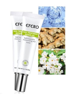 efero 2 Pieces Nail Treatment Repair Gel Nail Repair Cream Toe be Health Instant Beauty Gel for Nail Growth Care Restores Appearance of Discolored or Damaged Nails (20g x 2)  - Image 1