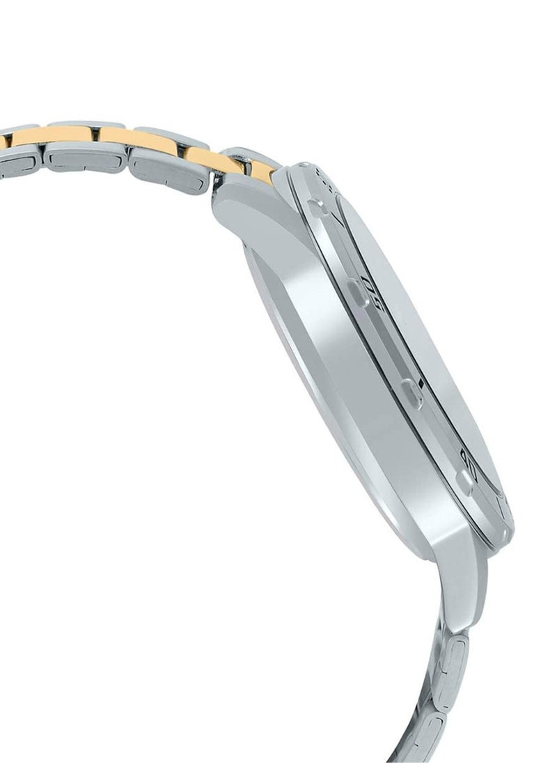 Casio Mens Quartz Watch, Analog Display and Stainless Steel Strap MTP-VD01SG-1BVUDF