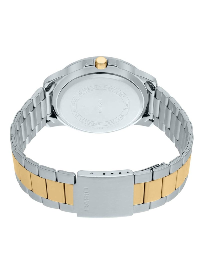 Casio Mens Quartz Watch, Analog Display and Stainless Steel Strap MTP-VD01SG-1BVUDF