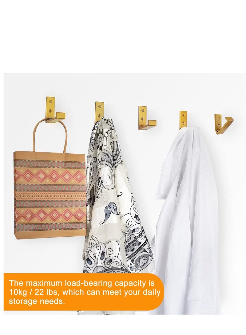 KASTWAVE 5 قطع خطاطيف قابلة للطي لتعليق المعاطف خطاطيف على الحائط لتعليق المعطف والمناشف أدوات قوية مصنوعة من سبائك الألومنيوم خطاطيف لحمل سماعات الرأس لا صدأ يتم تثبيتها على الحائط الحقائب معدات اللياقة البدنية - Image 2