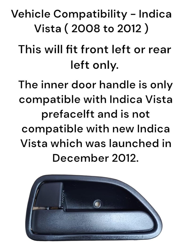 Auto-Ex Inner Inside Door Handle Lock RC Lever Compatible/Replacement for Indica Vista (2008 to 2012) Left Hand (Passenger Side) - Image 2