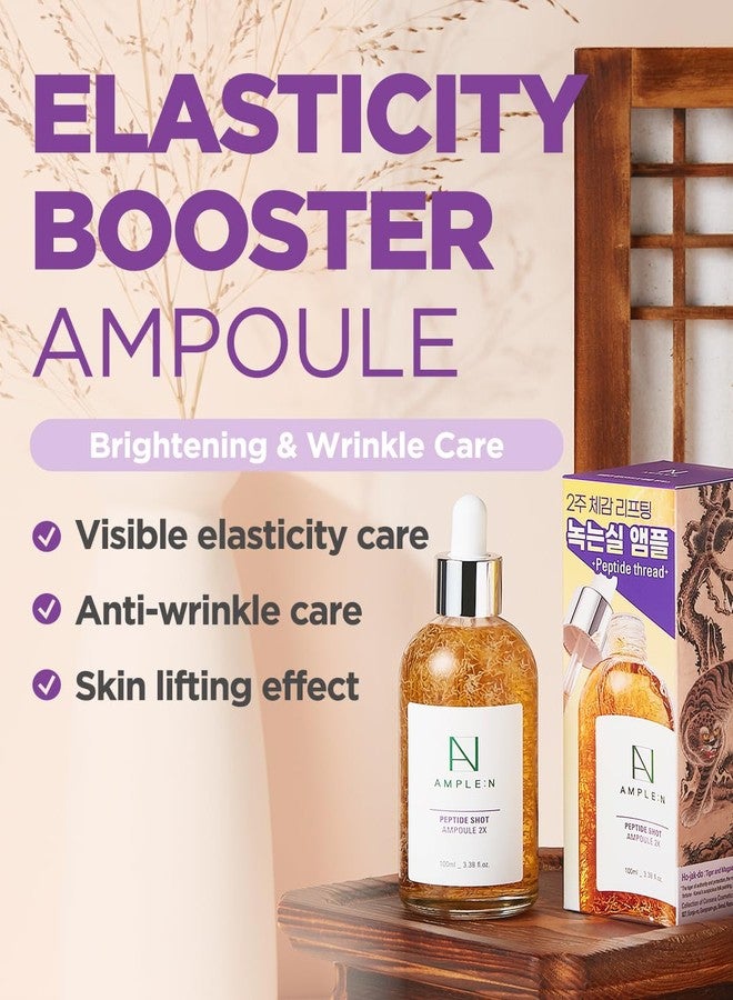 CORÉANA AMPLE:N Peptide Shot 2X Ampoule – Intensive Age Defying Concentrate Face Serum with Peptide Threads – Erasing Wrinkles and Improve Firmness – Lifting Sagging Skin – Hojakdo Tiger Edition, 3.38 fl.oz. - Image 2