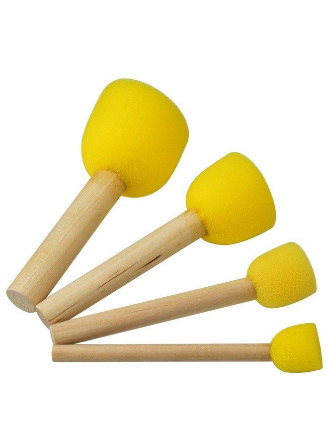 WAFJAMF 40-Pieces Assorted Size Round Sponges Brush Set, Paint Tools For Kids  - Image 2